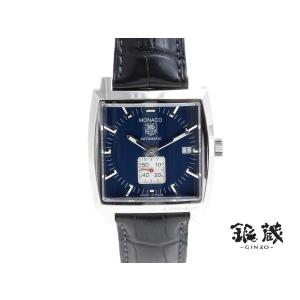 タグホイヤー TAG Heuer モナコ WW2111 SS 革 自動巻 中古　｜ginzo1116