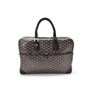 ゴヤール GOYARD アンバサードMM 黒 ヘリンボーン 中古 　｜ginzo1116