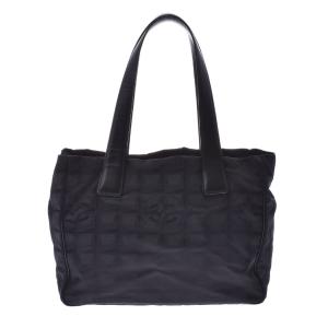 CHANEL シャネル ニュートラベルライン トートPM 黒 レディース ナイロン/レザー ハンドバッグ Bランク 中古 銀蔵｜ginzo1116