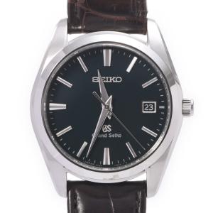 SEIKO セイコー グランドセイコー SBGX097/9F62-0AB0 ボーイズ SS/革 腕時計 クオーツ ダークグリーン文字盤 Aランク 中古 銀蔵｜ginzo1116