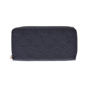 銀蔵 中古 LOUIS VUITTON ルイヴィトン モノグラム アンプラント ジッピーウォレット M61864 ノワール レザー 長財布 ランクAB｜ginzo1116