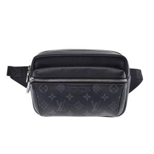 LOUIS VUITTON ルイヴィトン タイガラマ バムバッグ アウトドア ノワール M30245 メンズ レザー ボディバッグ Aランク 中古 銀蔵｜ginzo1116