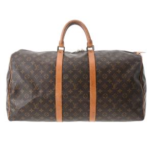 LOUIS VUITTON ルイヴィトン モノグラム キーポル55 ブラウン M41424 ユニセックス モノグラムキャンバス ボストンバッグ Bランク 中古 銀蔵｜ginzo1116