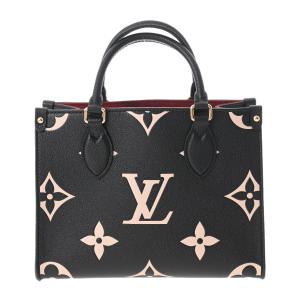 LOUIS VUITTON ルイヴィトン モノグラムアンプラント オンザゴー PM 2WAY 黒/ベージュ M45659 レディース レザー ハンドバッグ 未使用 銀蔵｜ginzo1116