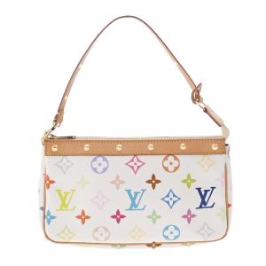 銀蔵 中古 LOUIS VUITTON ルイヴィトン マルチカラー ポシェット アクセソワール M92649 ブロン アクセサリーポーチ ランクAB｜ginzo1116