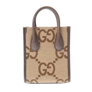 GUCCI グッチ ミニトートバッグ ジャンボGG ベージュ ゴールド金具 699406 レディース GGスプリームキャンバス ハンドバッグ Bランク 中古 銀蔵｜ginzo1116