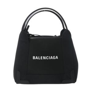 BALENCIAGA バレンシアガ ネイビーカバス XS 2WAY 黒 390346 レディース キャンバス/カーフ ハンドバッグ Aランク 中古 銀蔵｜ginzo1116