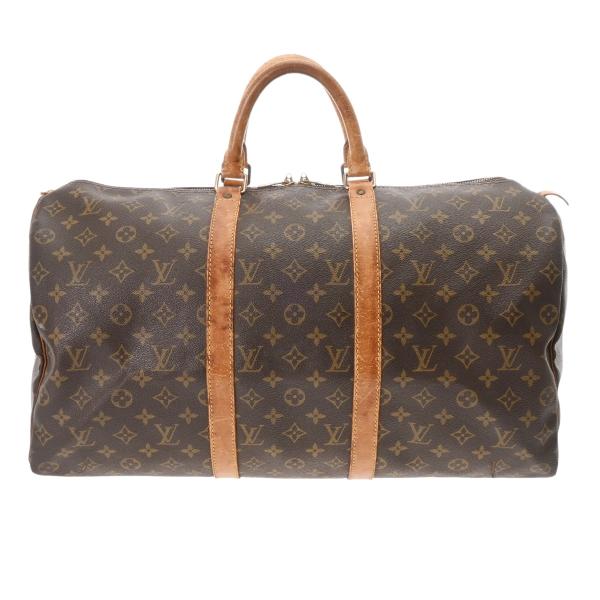 LOUIS VUITTON ルイヴィトン モノグラム キーポル 50 ブラウン M41426 ユニセ...
