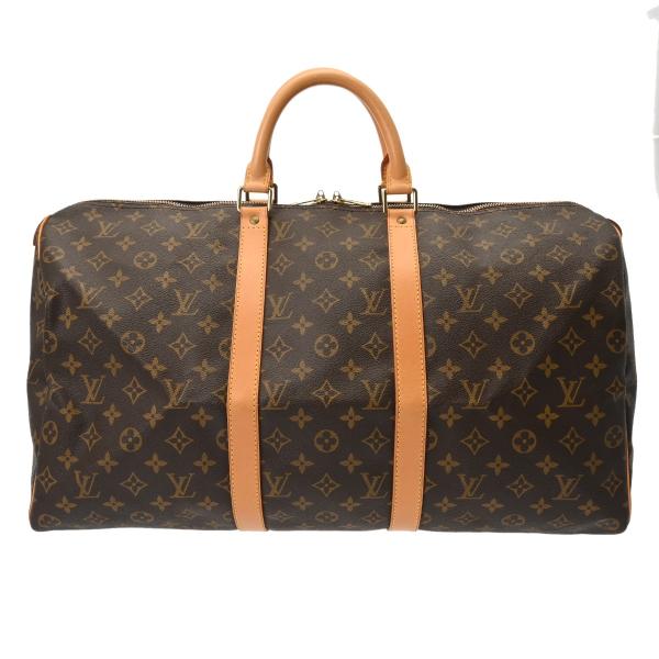 LOUIS VUITTON ルイヴィトン モノグラム キーポル 50 ブラウン M41426 レディ...