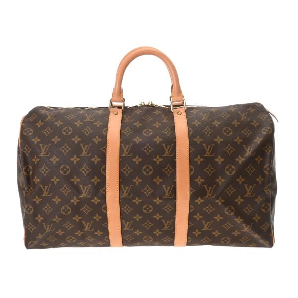 LOUIS VUITTON ルイヴィトン モノグラム キーポル 50 ブラウン M41426 ユニセ...