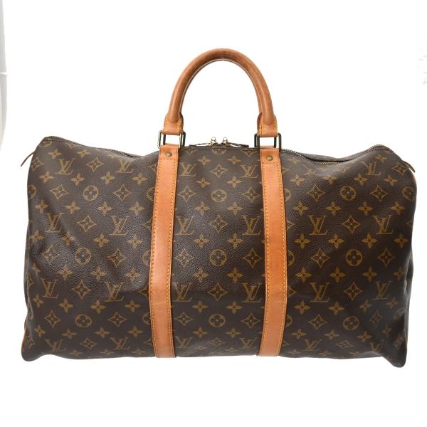 LOUIS VUITTON ルイヴィトン モノグラム キーポル 50 ブラウン M41426 ユニセ...
