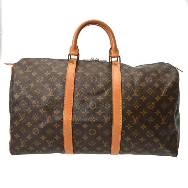 LOUIS VUITTON ルイヴィトン モノグラム キーポル 50 ブラウン M41426 ユニセ...