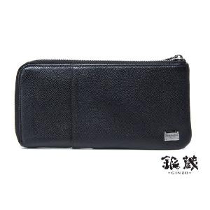 ドルチェ＆ガッパーナ・DOLCE&GABBANA L字ファスナー長財布 レザー黒(中古)◇　｜ginzo1116