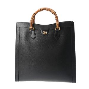 GUCCI グッチ ダイアナ ラージトート 2WAY ブラック ゴールド金具 703218 レディース レザー トートバッグ 未使用 銀蔵｜ginzo1116