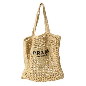 PRADA プラダ スモール クロシェ ベージュ 1BG444 レディース レーヨン トートバッグ ABランク 中古 銀蔵｜ginzo1116