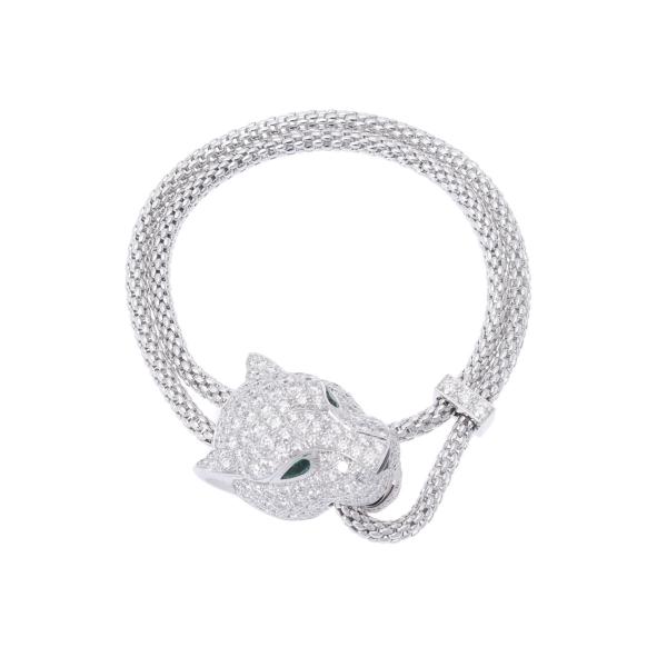 CARTIER カルティエ パンテールドゥ カルティエ #17 レディース K18ホワイトゴールド ...