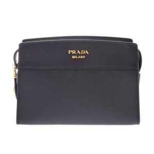 プラダ ショルダーバッグ 黒 1BH043 レディース サフィアーノ Aランク PRADA 箱 ギャラ 中古 銀蔵｜ginzo1116