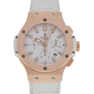 HUBLOT ウブロ ビックバン ポルトチェルボ 301.PE.2180.RW メンズ PG/ラバー 腕時計 自動巻き ホワイト文字盤 Aランク 中古 銀蔵｜ginzo1116