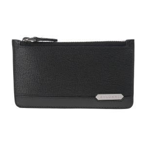 BVLGARI ブルガリ 黒 シルバー金具 282770 メンズ レザー カードケース 未使用 銀蔵｜ginzo1116