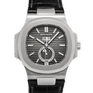 中古 パテック フィリップ PATEK PHILIPPE ノーチラス アニュアルカレンダー ムーンフェイズ 5726A-001 ブラック・グラデーション メンズ 腕時計