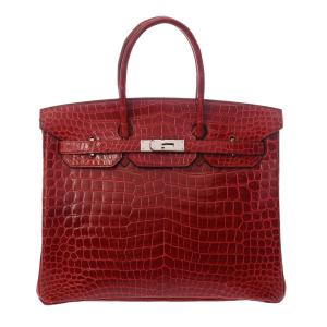 中古 エルメス HERMES バーキン 35 ブレイズ ポロサス ユニセックス ハンドバッグ