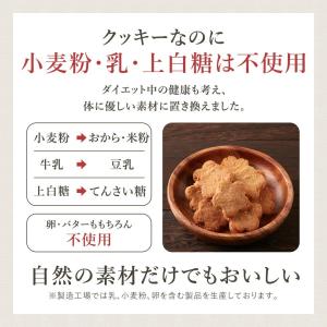 豆乳おからクッキー 小麦粉不使用 米粉 てんさ...の詳細画像3
