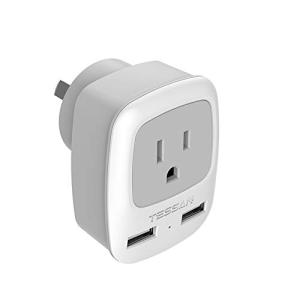 変換プラグ Oタイプ 2USBポート付き TESSAN アダプター