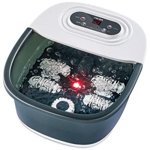 Niksa 足湯 用 フットバス 足湯器 足浴 バケツ 温度調節 保温機能 ブラック NKPC22D465