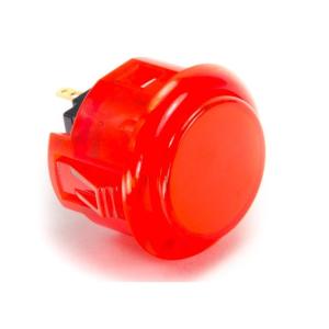 三和電子 ハメ込み式押しボタン30φ クリア OBSC-30-CR クリアレッド