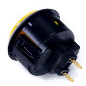 三和電子 ハメ込み式押しボタン30φ 黒/イエ...の詳細画像1