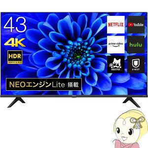 Hisense ハイセンス 4K 液晶テレビ NEOエンジン Lite搭載 BS/CS 4Kチューナー 内蔵 43E6G [43インチ]｜ぎおん