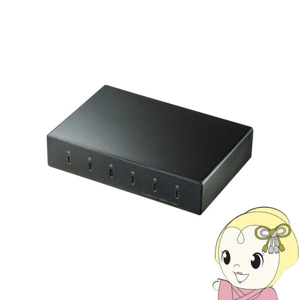 サンワサプライ USB Type-C充電器 6ポート・合計18A・高耐久タイプ ACA-IP81