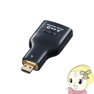 サンワサプライ HDMI変換アダプタ マイクロHDMI AD-HD09MCK｜gion