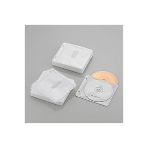 エレコム Ｂｌｕ−ｒａｙ・ＣＤ・ＤＶＤ対応不織布ケース　２穴 CCD-NBWB120WH｜gion