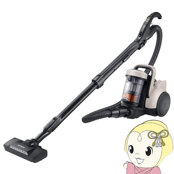 掃除機 日立 HITACHI サイクロン式クリーナー コード式 自走式パワーブラシ　マーブルアイボリ...