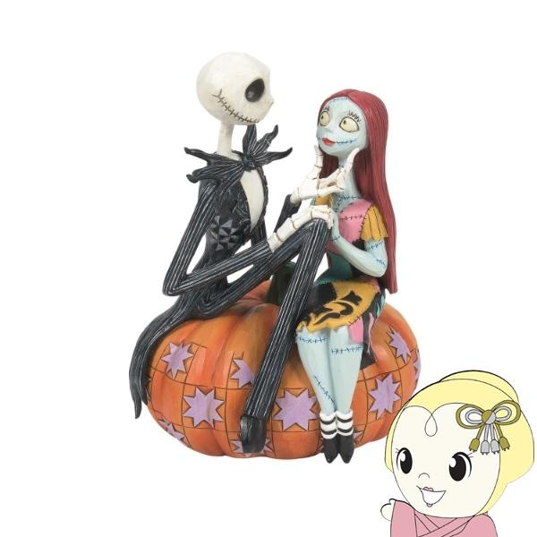 enesco エネスコ カボチャに座ったジャックとサリー フィギュア ハロウィーン ハロウィン ナイ...