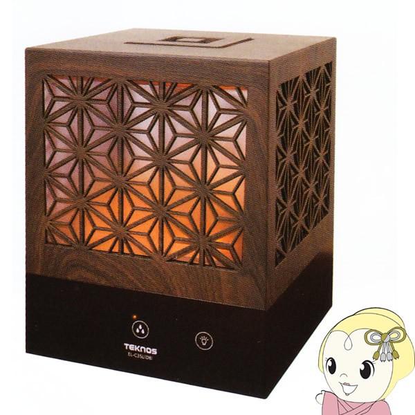 加湿器 超音波式 テクノス 3.5L 組子調 ダークブラウン 木造4〜6畳/鉄筋6〜8畳相当 EL-...