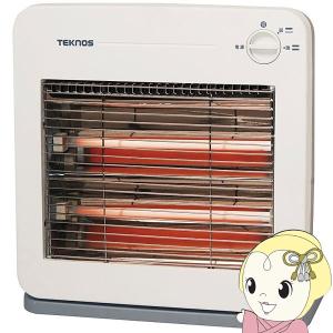 電気ストーブ テクノス TEKNOS ES-K730(W) ES-K730-W ホワイト 800W｜gion