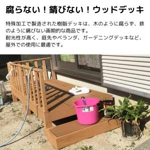 ウッドデッキ セット 本体×3+サイドパネル×...の詳細画像1