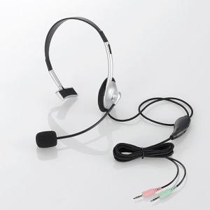 エレコム ヘッドセット（片耳小型オーバーヘッドタイプ） HS-HP21SV