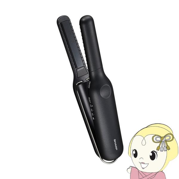 ストレートヘアアイロン SHARP シャープ パワーモバイルコードレスアイロン スムースブラック I...