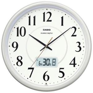 カシオ CASIO 掛時計 電波 シャンパンゴールド 直径34cm アナログ カレンダー 表示 IC1001J9JF