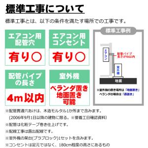 エアコン 新規取付標準工事「商品到着後翌日以降...の詳細画像1