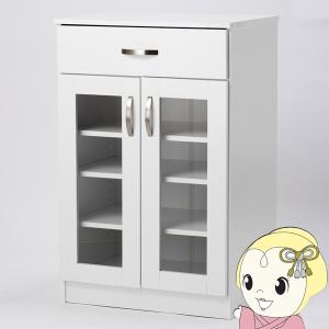 不二貿易（Fuji Boeki） キッチン収納 食器棚 幅90×奥行39.5×高さ89cm