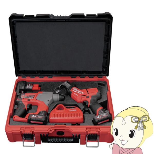 ミルウォーキー M12 FUEL パワーパック（13mm SDS-PLUSハンマードリル、レシプロソ...