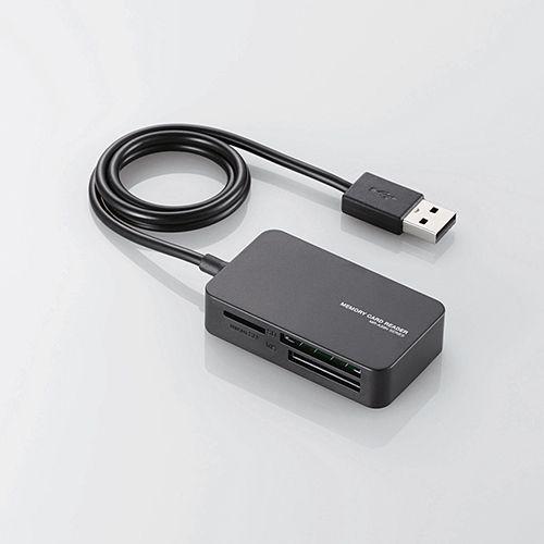 エレコム 小型メモリリーダライタ MR-A39NBK