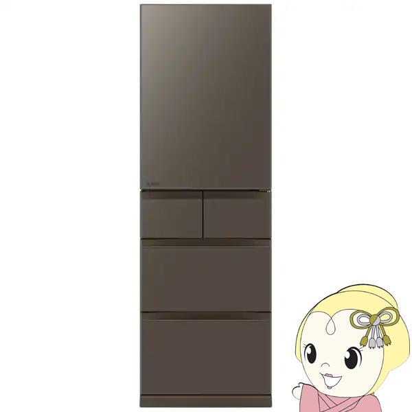 冷蔵庫【設置込】三菱電機 スマート大容量 BDシリーズ 幅60cm 455L 5ドア 左開き フラッ...