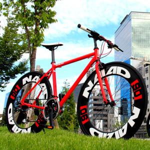 CANOVER ディープリムが目立つクロスバイク CAC-023 NAIAD レッド クロスバイク