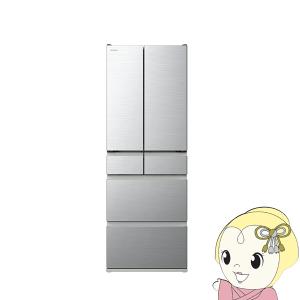 [予約 約1週間以降]冷蔵庫【標準設置費込】日立 6ドア冷蔵庫 485L フレンチドア シルバー R-H49V-S｜gion