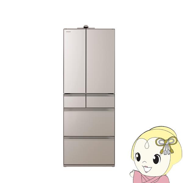 [予約 約1週間以降]冷蔵庫【標準設置費込】日立 6ドア冷蔵庫 617L フレンチドア ライトゴール...